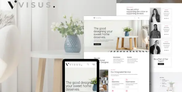 Free Visus – Interior Design & Architecture Elementor Template Kit ...